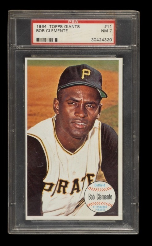 ROBERTO CLEMENTE 1964 TOPPS GIANTS - PSA 7