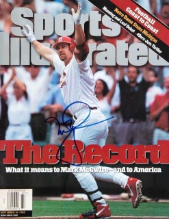 MARK McGWIRE SIGNED SPORTS ILLUSTRATED - JSA