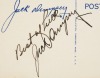 JACK DEMPSEY SIGNED POSTCARD - JSA - 3