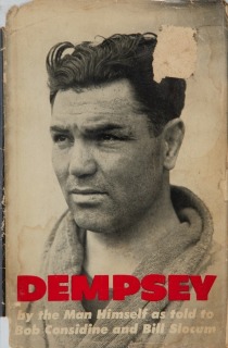 JACK DEMPSEY SIGNED BOOK - JSA