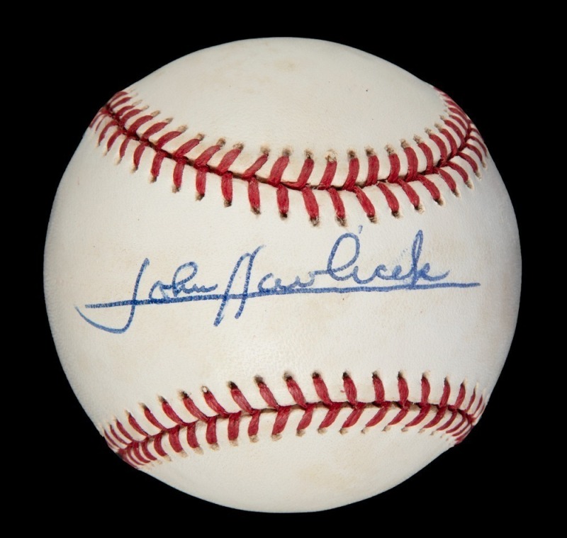 JOHN HAVLICEK SIGNED BASEBALL - JSA