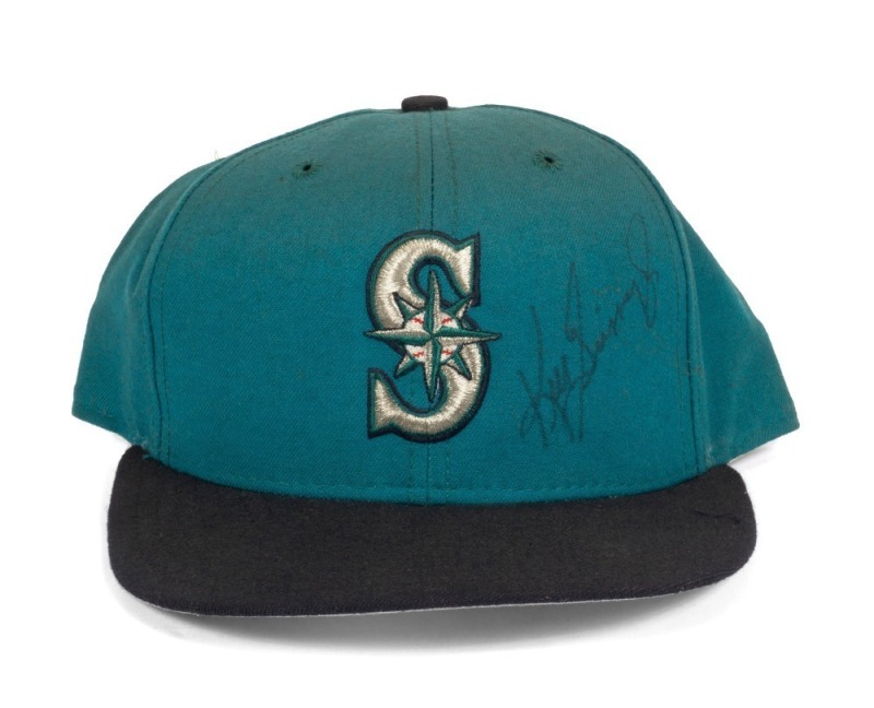 KEN GRIFFEY JR. SIGNED SEATTLE MARINERS HAT - JSA