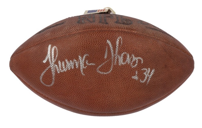 THURMAN THOMAS SIGNED FOOTBALL - JSA