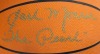 NBA ALL-STARS SIGNED BASKETBALL GROUP OF NINE - PSA - 9