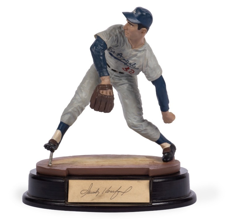 SANDY KOUFAX SIGNED 1999 SALVINO FIGURINE