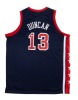 TIM DUNCAN SIGNED USA BASKETBALL JERSEY - JSA