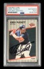 KIRBY PUCKETT SIGNED 1989 FLEER CARD # 124 - PSA