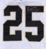 REGGIE BUSH 2006 ROOKIE SEASON GAME WORN & SIGNED NEW ORLEANS SAINTS JERSEY - PSA - 3