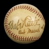 BABE RUTH SIGNED BASEBALL FROM MARV GUDAT COLLECTION - JSA