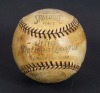 BABE RUTH 1932 WORLD SERIES SIGNED BASEBALL FROM MARV GUDAT COLLECTION - JSA - 2