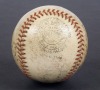 1935 FIRST MLB NIGHT GAME, GAME USED & SIGNED BASEBALL - 6