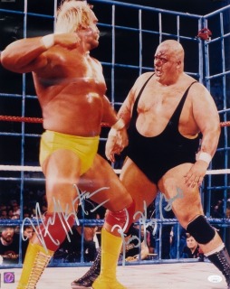 HULK HOGAN & KING KONG BUNDY SIGNED PHOTOGRAPH - JSA