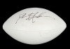 DEION SANDERS SIGNED NFL WHITE PANEL FOOTBALL - JSA
