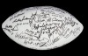 PRO FOOTBALL HALL OF FAME MULTI-SIGNED 2010 ENSHRINEMENT FOOTBALL - JERRY RICE & EMMITT SMITH INDUCTION YEAR - JSA - 2