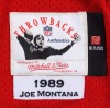 JOE MONTANA SIGNED SAN FRANCISCO 49ers 1989 THROWBACK JERSEY - JSA - 5