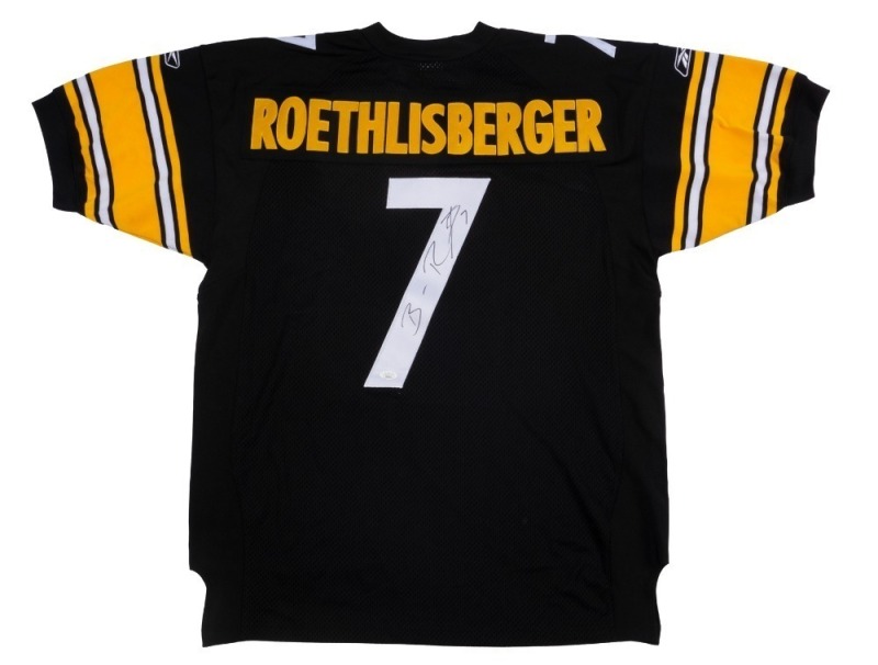 BEN ROETHLISBERGER SIGNED PITTSBURGH STEELERS JERSEY - JSA