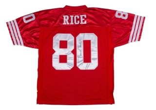 JERRY RICE SIGNED SAN FRANCISCO 49ers 1996 THROWBACK JERSEY - JSA