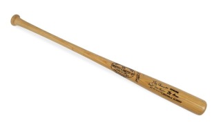 YOGI BERRA SIGNED & INSCRIBED BASEBALL BAT - JSA