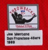 JOE MONTANA SIGNED AND MULTI-INSCRIBED SAN FRANCISCO 49ers 1989 THROWBACK JERSEY - PSA - 6