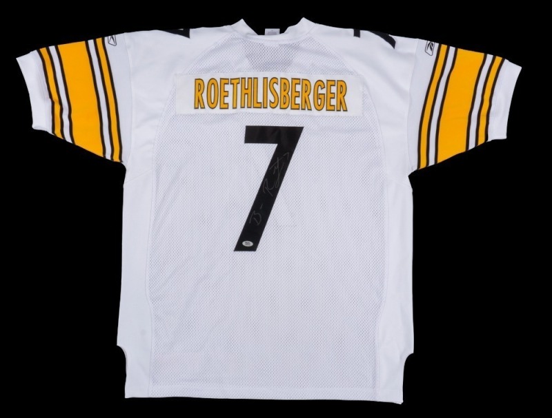 BEN ROETHLISBERGER SIGNED PITTSBURGH STEELERS JERSEY - PSA