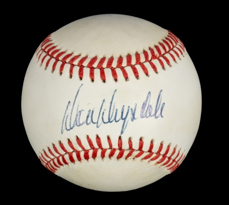 DON DRYSDALE SIGNED BASEBALL