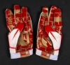 JERRY RICE SIGNED 2010 HOF INDUCTION NIKE VAPOR JET COMMEMMORATIVE GLOVES - PSA - 2