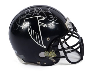 JAMAAL ANDERSON 2000 GAME USED AND SIGNED ATLANTA FALCONS HELMET - PSA