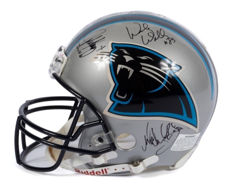 1996 CAROLINA PANTHERS MULTI-SIGNED RIDDELL PRO MODEL FULL SIZE HELMET - PSA