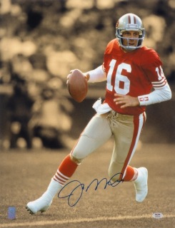 JOE MONTANA SIGNED 16 X 20 PHOTOGRAPH - PSA