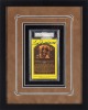 TED WILLIAMS SIGNED AND FRAMED HOF PLAQUE POSTCARD