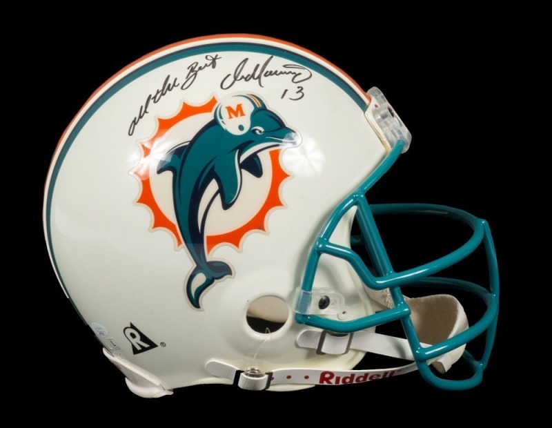 DAN MARINO SIGNED MIAMI DOLPHINS RIDDELL PRO MODEL FULL SIZE HELMET - JSA