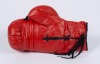 BOXING CHAMPIONS MULTI-SIGNED BOXING GLOVE WITH MUHAMMAD ALI AND RACE CAR DRIVER BILL ELLIOTT - JSA - 2