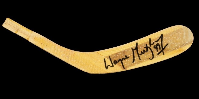 WAYNE GRETZKY SIGNED EASTON HOCKEY STICK BLADE - PSA