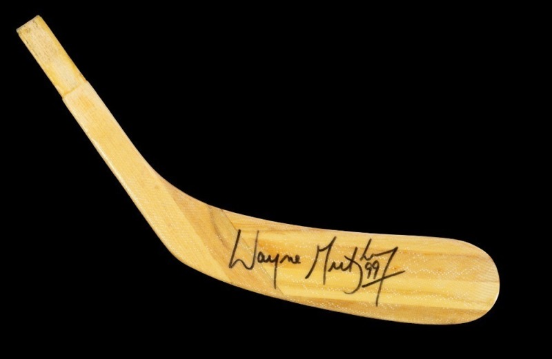 WAYNE GRETZKY SIGNED EASTON HOCKEY STICK BLADE - PSA