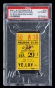 SANDY KOUFAX CAREER WIN 137 & SEASON 25th WIN 1965 LA DODGERS TICKET STUB - PSA AUTHENTIC