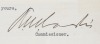 KENESAW MOUNTAIN LANDIS SIGNED CUT ON INDEX CARD - PSA AUTHENTIC - 2