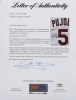 ALBERT PUJOLS SIGNED AND "ROY" INSCRIBED ST. LOUIS CARDINALS TEAM ISSUED JERSEY - PSA - 5