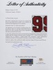 WARREN SAPP SIGNED & INSCRIBED 2000 TAMPA BAY BUCCANEERS TEAM ISSUED JERSEY - PSA - 9