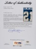 LaDANIAN TOMLINSON SIGNED 2006 MVP SEASON GAME ISSUED SAN DIEGO CHARGERS JERSEY - PSA - 8