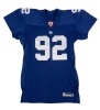 MICHAEL STRAHAN SIGNED AND MULTI-INSCRIBED 2008 NEW YORK GIANTS TEAM ISSUED JERSEY - PSA - 2