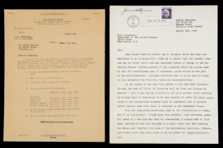 ALBERT EINSTEIN SIGNED RUDI MANDL US ARMY RECOMMENDATION LETTER MOST LIKELY FOR "MANHATTAN PROJECT"