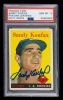 SANDY KOUFAX SIGNED 1958 TOPPS - PSA 10