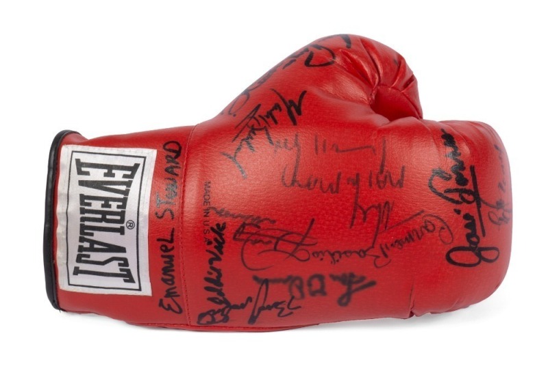 BOXING CHAMPIONS MULTI-SIGNED BOXING GLOVE