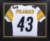 TROY POLAMALU SIGNED FRAMED STEELERS JERSEY