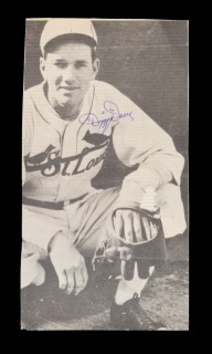 DIZZY DEAN SIGNED NEWSPRINT IMAGE - JSA