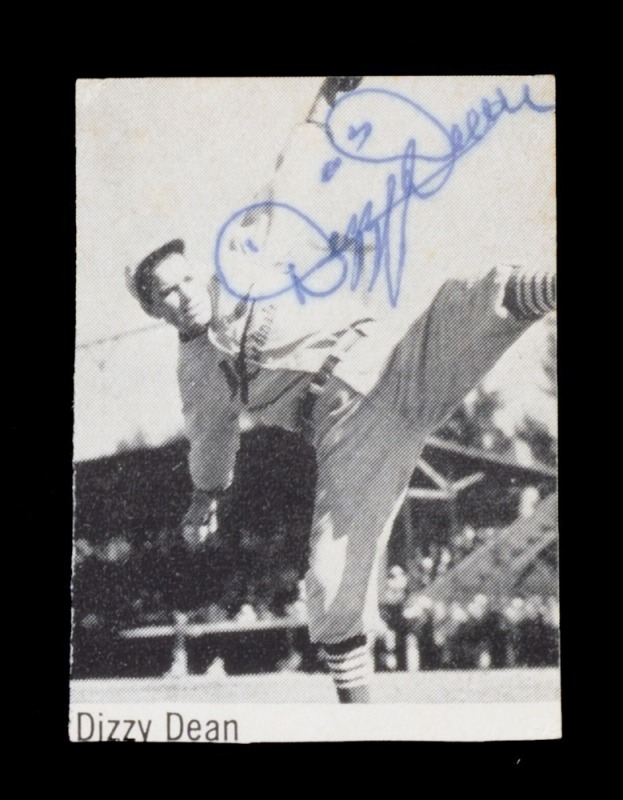 DIZZY DEAN SIGNED SMALL IMAGE - JSA