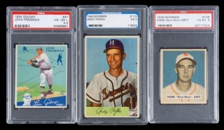 GRADED BASEBALL CARD GROUP OF THREE