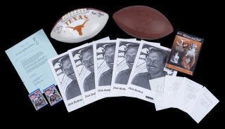 DICK BUTKUS & OTHERS SIGNED FOOTBALL THEMED GROUP