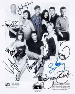 BEVERLY HILLS 90210 1997 CAST SIGNED PHOTOGRAPH- JSA