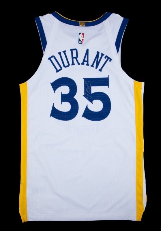 KEVIN DURANT 2019 SIGNED GOLDEN STATE WARRIORS JERSEY - WARRIORS COA